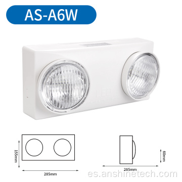 Lámpara de emergencia ABS de doble cabezal